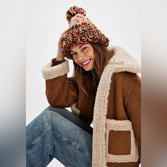 NEW Free People Tide Knit Pom Beanie main image 7